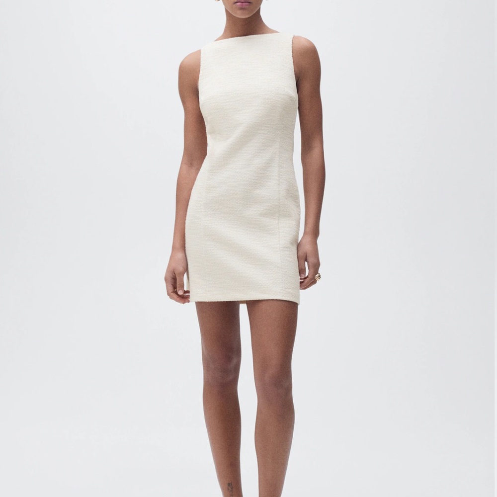 Mango short tweed dress